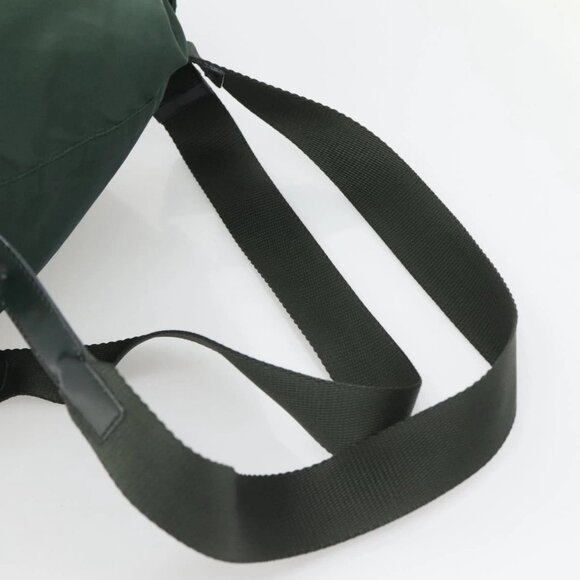PRADA Backpack Nylon Green Silver Auth 127191 - Picture 12 of 15
